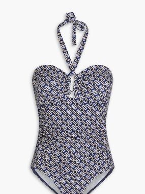 Zimmermann Geometric Wide Link Halter Bandeau | Size 3 (US 8-10)